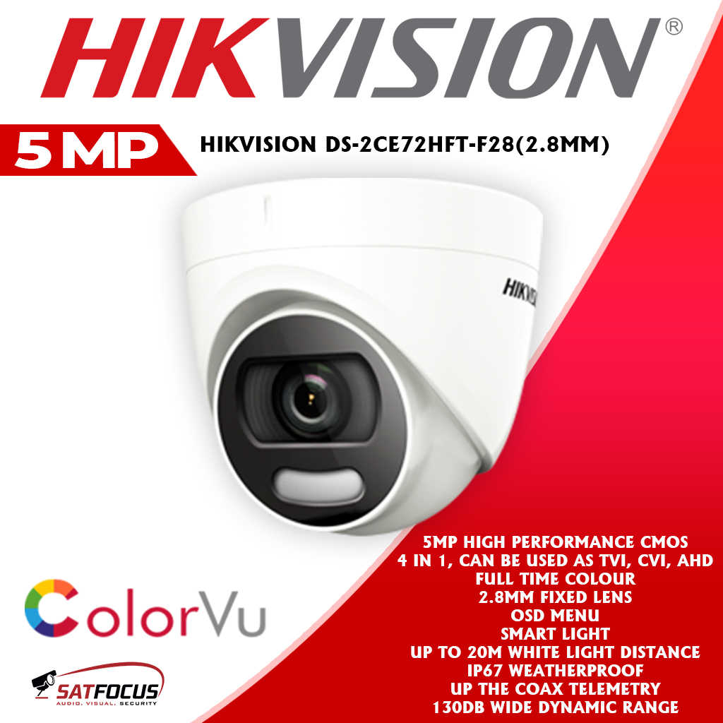 HIKVISION AHD 5MP ColorVu CCTV Security Camera package - Image 2