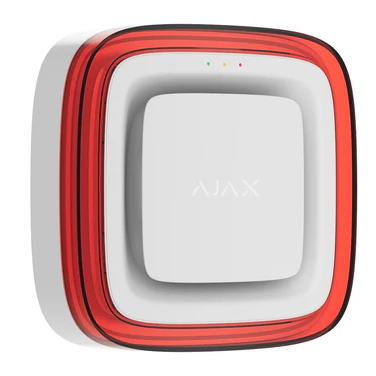 Ajax EN54 FireProtect sounder VAD with red LED visual alarm