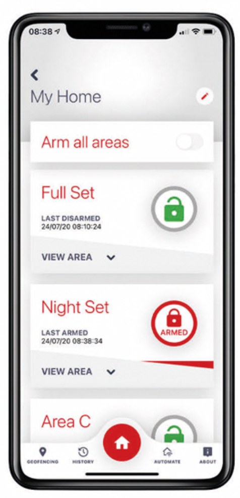 Pyronix HomeControl 2.0 app